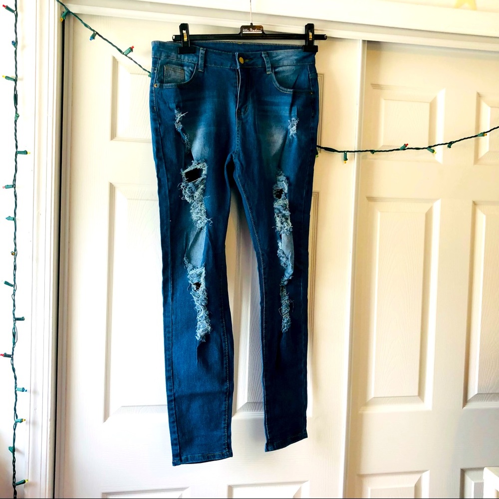 Shein Distressed Jeans